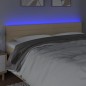 vidaXL LED Kopfteil Creme 160x5x78/88 cm Stoff vidaXL LED Kopfteil Creme 160x5x78/88 cm Stoff