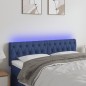 vidaXL LED Kopfteil Blau 160x7x78/88 cm Stoff vidaXL LED Kopfteil Blau 160x7x78/88 cm Stoff