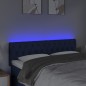 vidaXL LED Kopfteil Blau 160x7x78/88 cm Stoff vidaXL LED Kopfteil Blau 160x7x78/88 cm Stoff