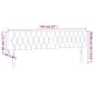 vidaXL LED Kopfteil Blau 160x7x78/88 cm Stoff vidaXL LED Kopfteil Blau 160x7x78/88 cm Stoff