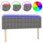 vidaXL LED Kopfteil Dunkelgrau 144x5x78/88 cm Stoff vidaXL LED Kopfteil Dunkelgrau 144x5x78/88 cm Stoff