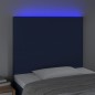 vidaXL LED Kopfteil Blau 100x5x118/128 cm Stoff vidaXL LED Kopfteil Blau 100x5x118/128 cm Stoff