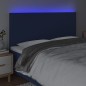 vidaXL LED Kopfteil Blau 160x5x118/128 cm Stoff vidaXL LED Kopfteil Blau 160x5x118/128 cm Stoff
