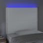 vidaXL LED Kopfteil Weiß 100x5x118/128 cm Kunstleder vidaXL LED Kopfteil Weiß 100x5x118/128 cm Kunstleder