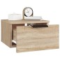 vidaXL Wand-Nachttische 2 Stk. Sonoma-Eiche 34x30x20 cm vidaXL Wand-Nachttische 2 Stk. Sonoma-Eiche 34x30x20 cm