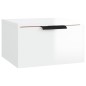 vidaXL Wand-Nachttisch Hochglanz-Weiß 34x30x20 cm vidaXL Wand-Nachttisch Hochglanz-Weiß 34x30x20 cm