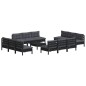 vidaXL 13-tlg. Garten-Lounge-Set mit Anthrazit Kissen Kiefernholz vidaXL 13-tlg. Garten-Lounge-Set mit Anthrazit Kissen Kiefernholz