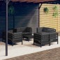 vidaXL 9-tlg. Garten-Lounge-Set mit Anthrazit Kissen Kiefernholz vidaXL 9-tlg. Garten-Lounge-Set mit Anthrazit Kissen Kiefernholz