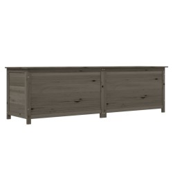 vidaXL Outdoor-Kissenbox Anthrazit 200x50x56 cm Massivholz Tanne