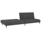vidaXL Schlafsofa 2-Sitzer Dunkelgrau Samt vidaXL Schlafsofa 2-Sitzer Dunkelgrau Samt