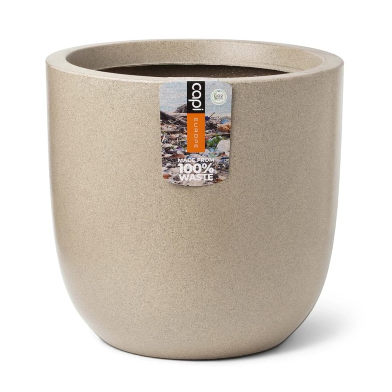 Capi Blumentopf Waste Smooth 43x41 cm Terrazzo Beige Capi Blumentopf Waste Smooth 43x41 cm Terrazzo Beige