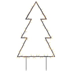 vidaXL Weihnachtsbaum mit Erdspießen und 80 LEDs 60 cm