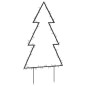 vidaXL Weihnachtsbaum mit Erdspießen und 80 LEDs 60 cm vidaXL Weihnachtsbaum mit Erdspießen und 80 LEDs 60 cm