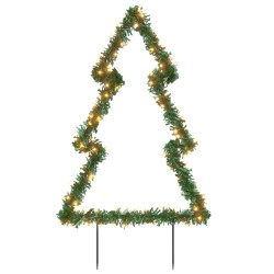 vidaXL Weihnachtsbaum mit Erdspießen und 115 LEDs 90 cm