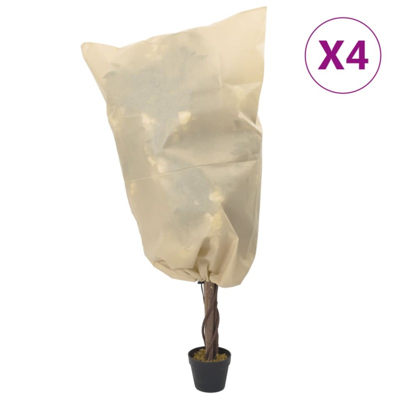 vidaXL Wintervlies mit Kordelzug 4 Stk. 70 g/m² 0,8x1 m vidaXL Wintervlies mit Kordelzug 4 Stk. 70 g/m² 0,8x1 m
