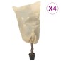 vidaXL Wintervlies mit Kordelzug 4 Stk. 70 g/m² 0,8x1 m vidaXL Wintervlies mit Kordelzug 4 Stk. 70 g/m² 0,8x1 m