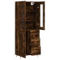 Highboard Räuchereiche 69,5x34x180 cm Holzwerkstoff Highboard Räuchereiche 69,5x34x180 cm Holzwerkstoff