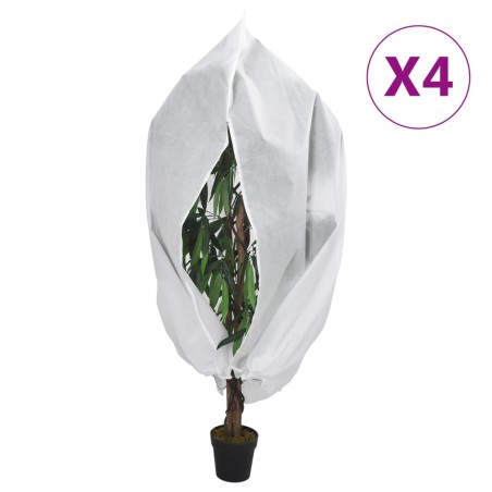 vidaXL Wintervlies mit Reißverschluss 4 Stk. 70 g/m² 3,93x3 m