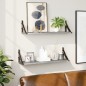 vidaXL Wandregale 2 Stk. Grau Sonoma 60x15x15,5 cm vidaXL Wandregale 2 Stk. Grau Sonoma 60x15x15,5 cm