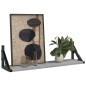 vidaXL Wandregale 2 Stk. Grau Sonoma 60x15x15,5 cm vidaXL Wandregale 2 Stk. Grau Sonoma 60x15x15,5 cm