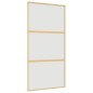vidaXL Schiebetür Golden 102,5x205 cm Matt ESG-Glas und Aluminium vidaXL Schiebetür Golden 102,5x205 cm Matt ESG-Glas und Aluminium