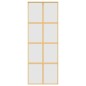vidaXL Schiebetür Golden 76x205 cm Matt ESG-Glas und Aluminium vidaXL Schiebetür Golden 76x205 cm Matt ESG-Glas und Aluminium