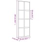 vidaXL Schiebetür Golden 76x205 cm Matt ESG-Glas und Aluminium vidaXL Schiebetür Golden 76x205 cm Matt ESG-Glas und Aluminium