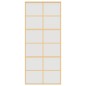 vidaXL Schiebetür Golden 90x205 cm Matt ESG-Glas und Aluminium vidaXL Schiebetür Golden 90x205 cm Matt ESG-Glas und Aluminium