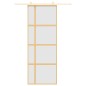 vidaXL Schiebetür Golden 76x205 cm Matt ESG-Glas und Aluminium vidaXL Schiebetür Golden 76x205 cm Matt ESG-Glas und Aluminium