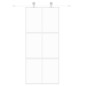 vidaXL Schiebetür Weiß 90x205 cm Hartglas und Aluminium vidaXL Schiebetür Weiß 90x205 cm Hartglas und Aluminium