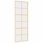 vidaXL Schiebetür Golden 76x205 cm ESG-Klarglas und Aluminium vidaXL Schiebetür Golden 76x205 cm ESG-Klarglas und Aluminium