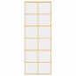 vidaXL Schiebetür Golden 76x205 cm ESG-Klarglas und Aluminium vidaXL Schiebetür Golden 76x205 cm ESG-Klarglas und Aluminium