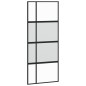 vidaXL Schiebetür Schwarz 90x205 cm Hartglas und Aluminium vidaXL Schiebetür Schwarz 90x205 cm Hartglas und Aluminium