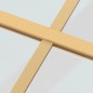 vidaXL Schiebetür Golden 76x205 cm ESG-Klarglas und Aluminium vidaXL Schiebetür Golden 76x205 cm ESG-Klarglas und Aluminium