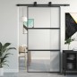 vidaXL Schiebetür Schwarz 102,5x205 cm Hartglas und Aluminium vidaXL Schiebetür Schwarz 102,5x205 cm Hartglas und Aluminium