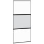 vidaXL Schiebetür Schwarz 102,5x205 cm Hartglas und Aluminium vidaXL Schiebetür Schwarz 102,5x205 cm Hartglas und Aluminium