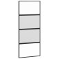 vidaXL Schiebetür Schwarz 90x205 cm Hartglas und Aluminium vidaXL Schiebetür Schwarz 90x205 cm Hartglas und Aluminium