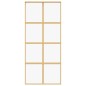 vidaXL Schiebetür Golden 90x205 cm ESG-Klarglas und Aluminium vidaXL Schiebetür Golden 90x205 cm ESG-Klarglas und Aluminium