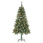 vidaXL Künstlicher Weihnachtsbaum mit Beleuchtung & Zapfen 150 cm vidaXL Künstlicher Weihnachtsbaum mit Beleuchtung & Zapfen 150 cm