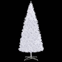 vidaXL Künstlicher Weihnachtsbaum mit Beleuchtung 400 cm Weiß