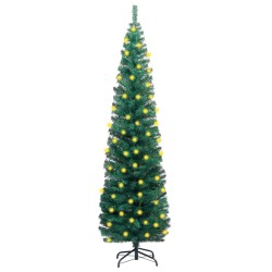 vidaXL Künstlicher Weihnachtsbaum mit Beleuchtung & Ständer Grün 210cm