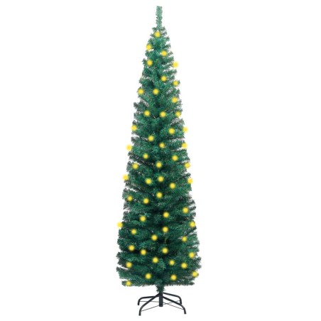 vidaXL Künstlicher Weihnachtsbaum mit Beleuchtung & Ständer Grün 210cm