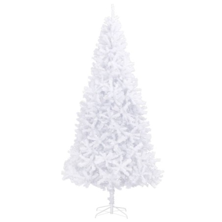vidaXL Künstlicher Weihnachtsbaum Beleuchtung & Kugeln LEDs 300cm Weiß