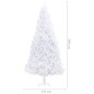 vidaXL Künstlicher Weihnachtsbaum Beleuchtung & Kugeln LEDs 300cm Weiß vidaXL Künstlicher Weihnachtsbaum Beleuchtung & Kugeln LEDs 300cm Weiß