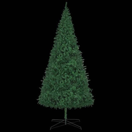 vidaXL Künstlicher Weihnachtsbaum Beleuchtung & Kugeln LEDs 400cm Grün