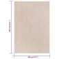 vidaXL Teppich Kurzflor 200x290 cm Dunkelbeige vidaXL Teppich Kurzflor 200x290 cm Dunkelbeige