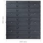 vidaXL 96-tlg. Behälter-Set für Kleinteile mit Wandplatten Blau vidaXL 96-tlg. Behälter-Set für Kleinteile mit Wandplatten Blau