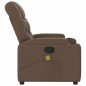 vidaXL Massagesessel Braun Stoff vidaXL Massagesessel Braun Stoff