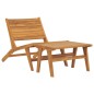 vidaXL Gartenstuhl mit Fußablage Massivholz Teak vidaXL Gartenstuhl mit Fußablage Massivholz Teak