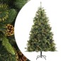 vidaXL Künstlicher Weihnachtsbaum Klappbar mit Zapfen 240 cm vidaXL Künstlicher Weihnachtsbaum Klappbar mit Zapfen 240 cm